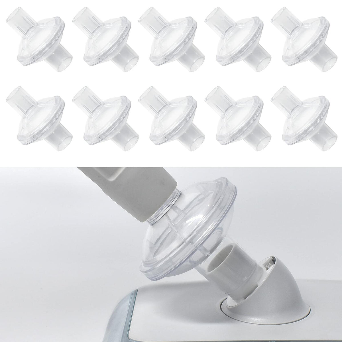 Everness Universal Fit In&Line Filter for Dream Station 22MM Tubing 10 Pack