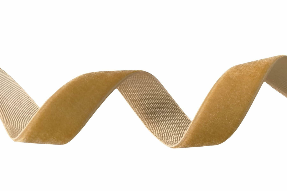 Abbaoww Khaki Velvet Ribbon 1 Inch Single Face 25 Yards for Crafts