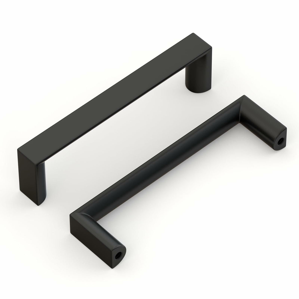 homdiy Cabinet Handles Matte Black 3.75in 96mm Hole Centers 10Pack
