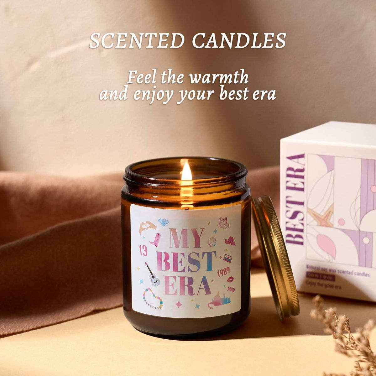 My Best Era Vanilla Scented Soy Candle 9oz Decorative Birthday Gift