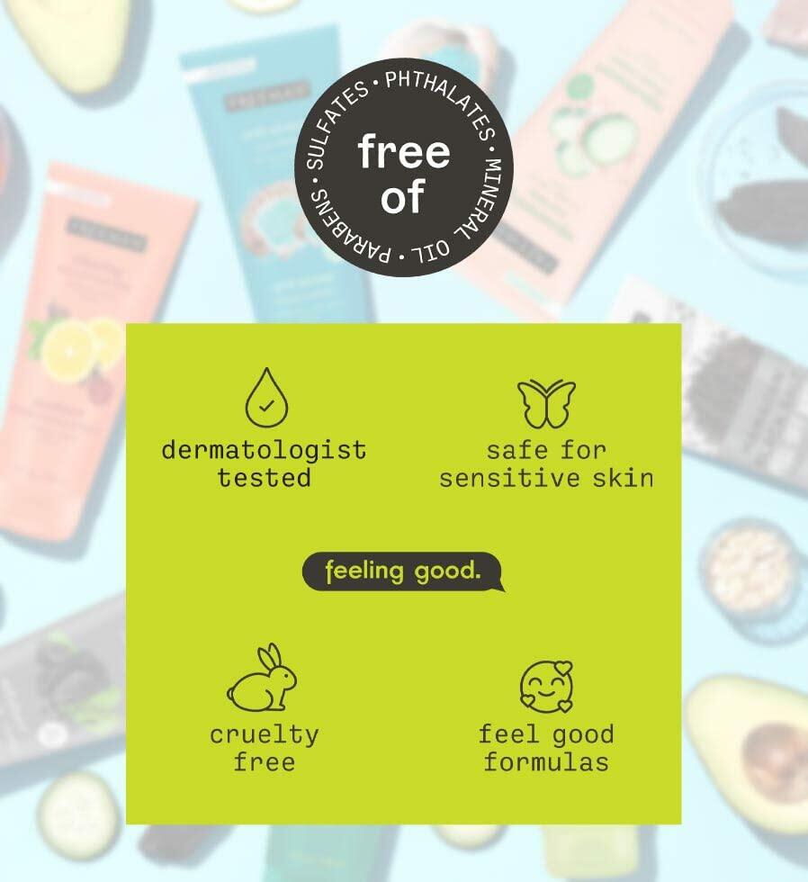 FREEMAN Charcoal & Black Sugar Mud Mask Detoxifying Facial Treatment 0.5oz