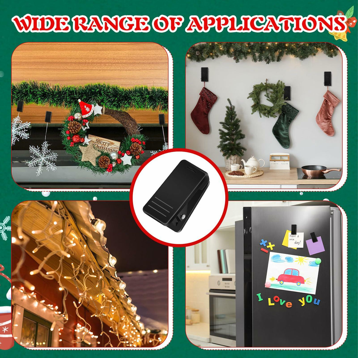 Blulu 300 Pcs Mini Christmas Light Hooks Self Adhesive Cable Clips White