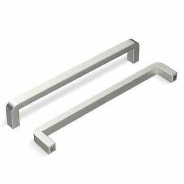 homdiy Stainless Steel Cabinet Pulls 6.25in Hole Center Silver 10Pack