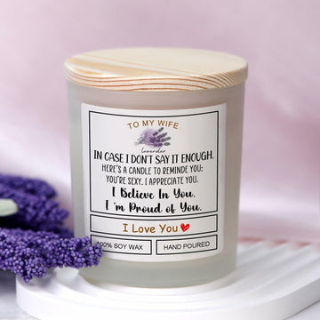 Romantic Candle Gift for Wife Valentine's Day Anniversary Birthday Gift