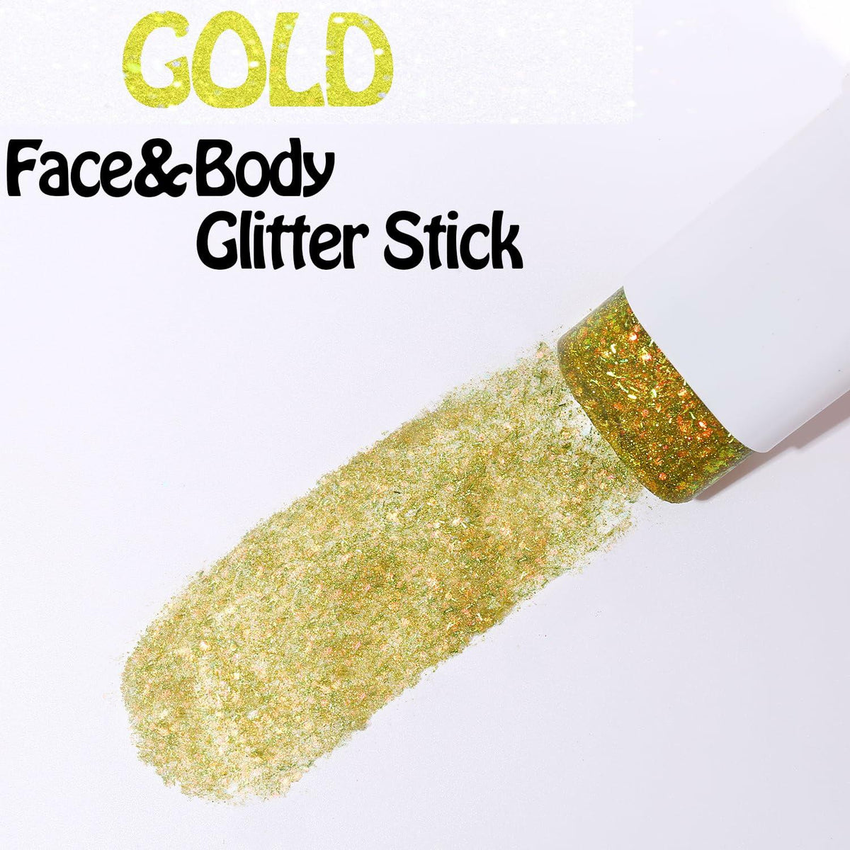 UCANBE Purple Body Glitter Stick Chunky Makeup for Face Hair Lips