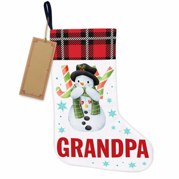 Best Cat Dad Ever Christmas Stocking Xmas Decoration 18x12 Inch