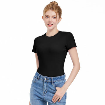 Pnosnesy Women's Slim Fit Casual Short Sleeve T-Shirt Size M