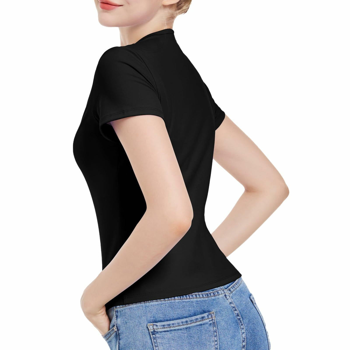 Pnosnesy Women's Slim Fit Casual Short Sleeve T-Shirt Size M