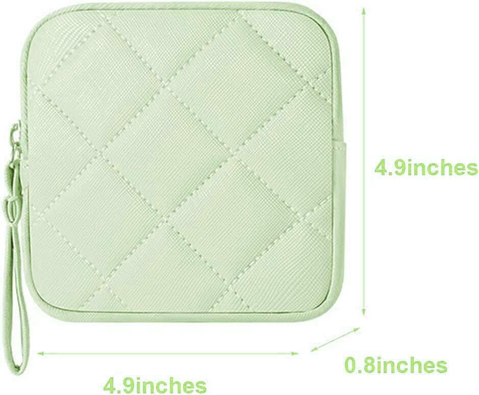 iMotion Menstrual Cup & Sanitary Napkin Storage Bag Green Portable Pouch