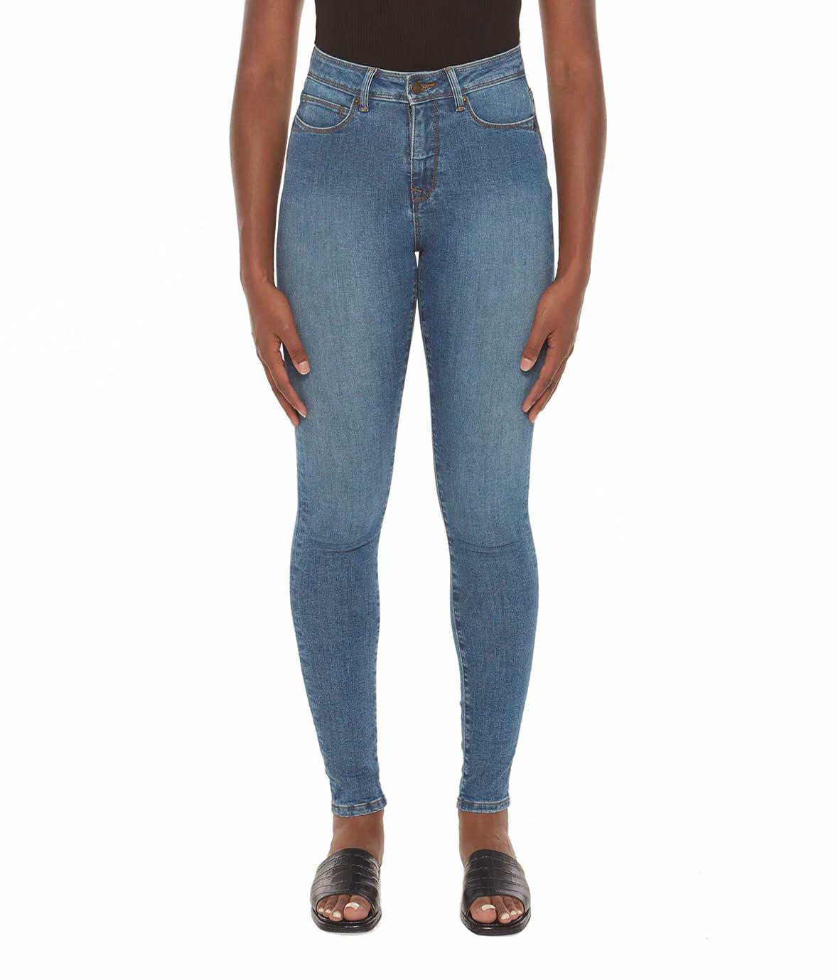 Alexa-STB High-Rise Skinny Jeans Stone Blue Size 29