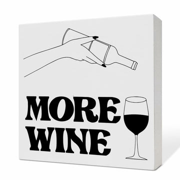 Bar Desk Decor Wooden Box Sign Wine Lover Gifts Home Kitchen Dining Room