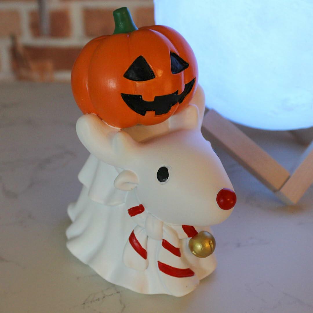 UHIWALKER Christmas Reindeer Figurine Pumpkin Home Garden Decor 0.88lb