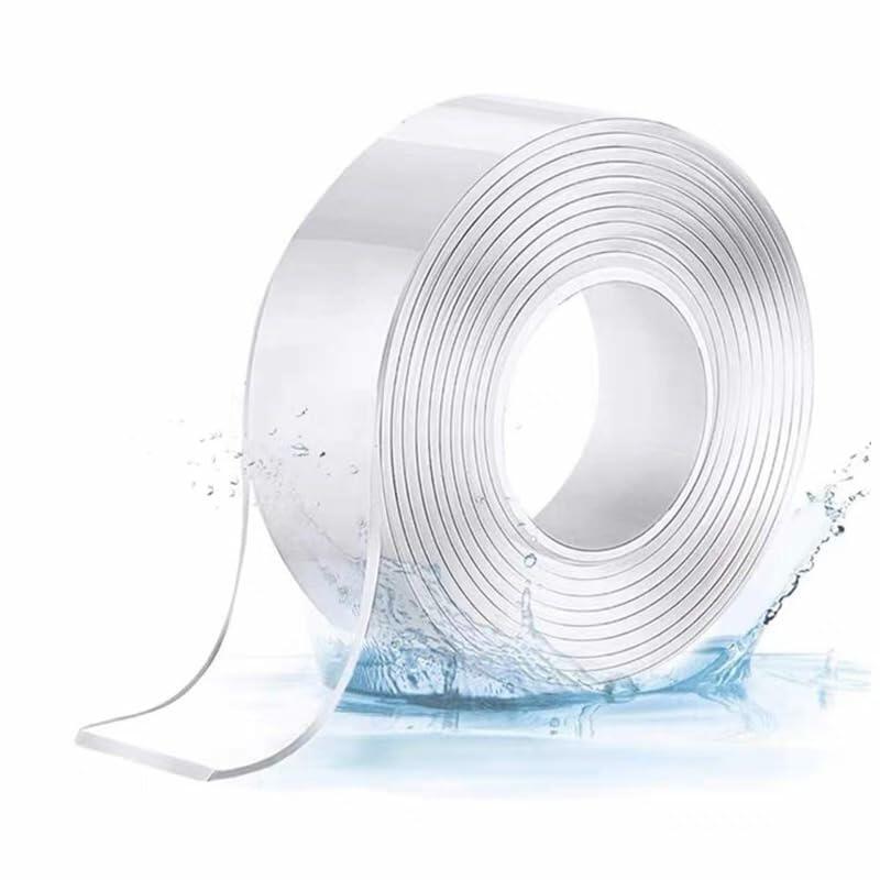 Tuqiso Double Sided Tape Heavy Duty Clear Nano Adhesive 3.28ft