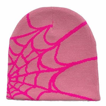 YUERFEILA Women Graphic Skull Beanie MEA Culpa Pink Red Acrylic