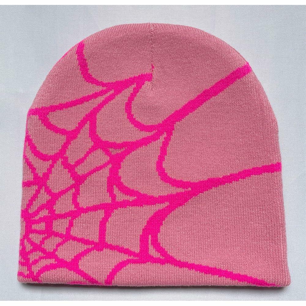 YUERFEILA Women Graphic Skull Beanie MEA Culpa Pink Red Acrylic