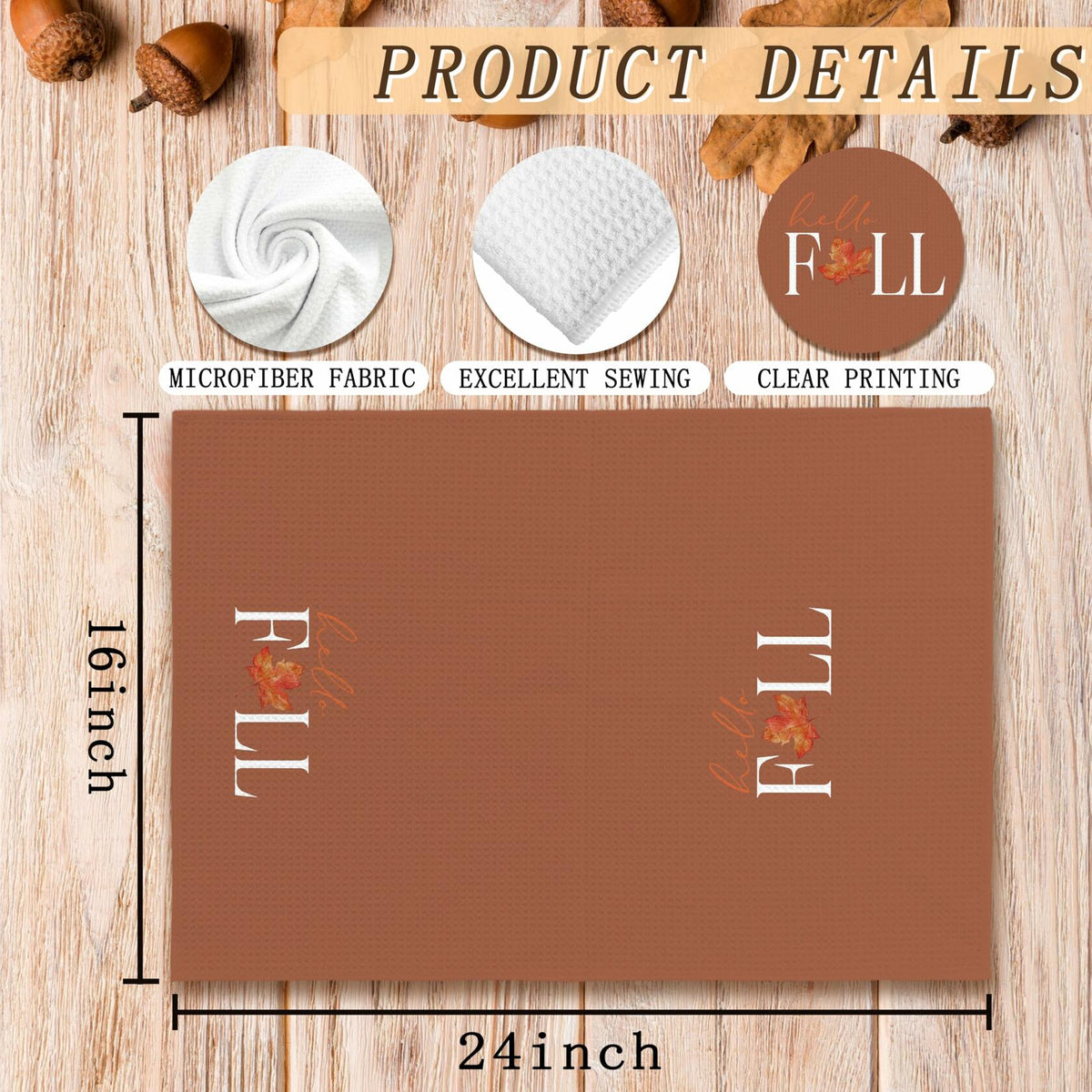 Voatok Fall Home Kitchen Dish Hand Bath Decor Erythrinus