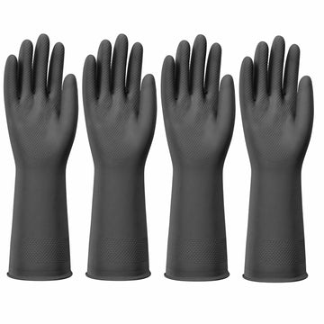 Petacffe Kitchen Cleaning Rubber Gloves Medium Non-Slip Waterproof