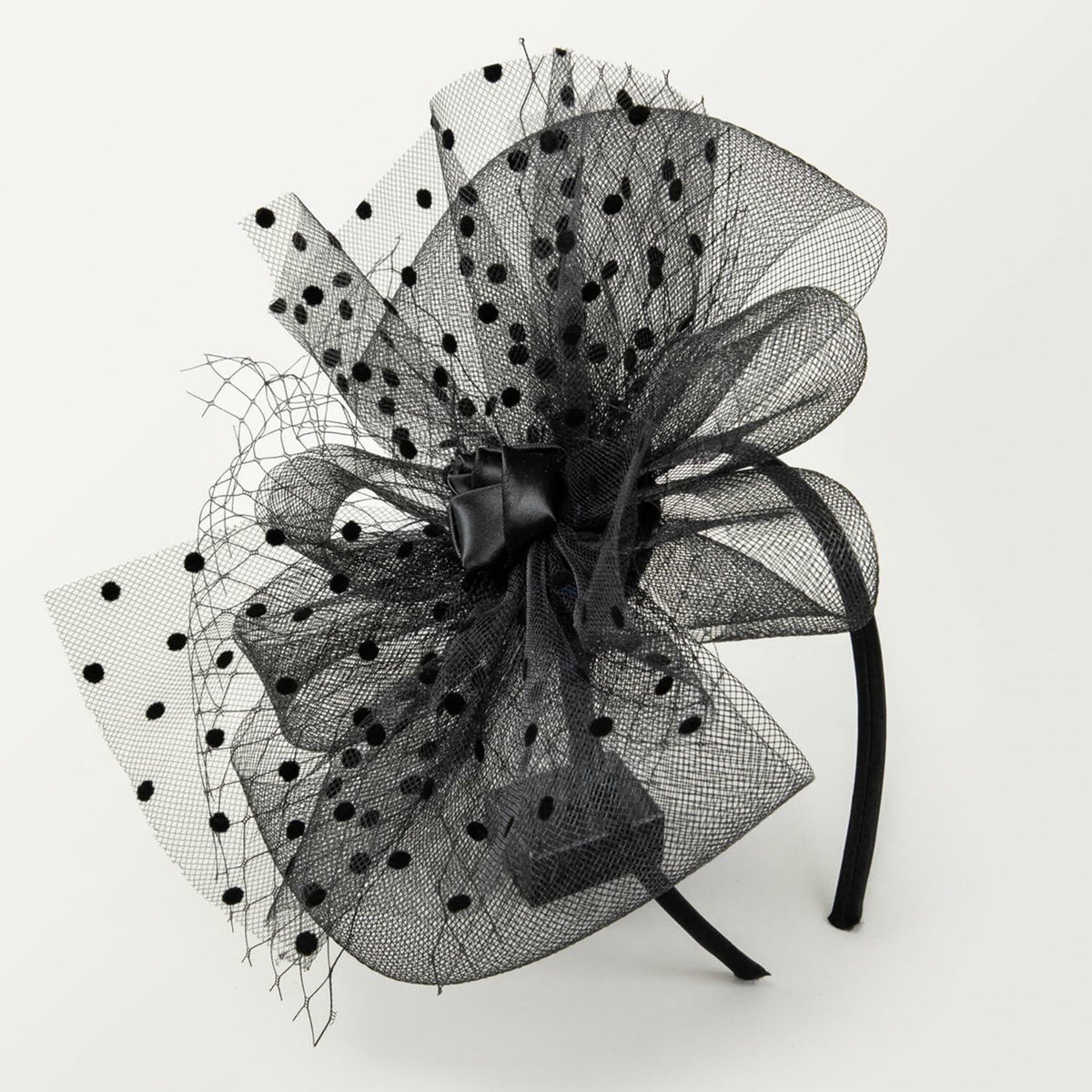 Unpifolov Fascinators Feather Headband Wedding Tea Party Black