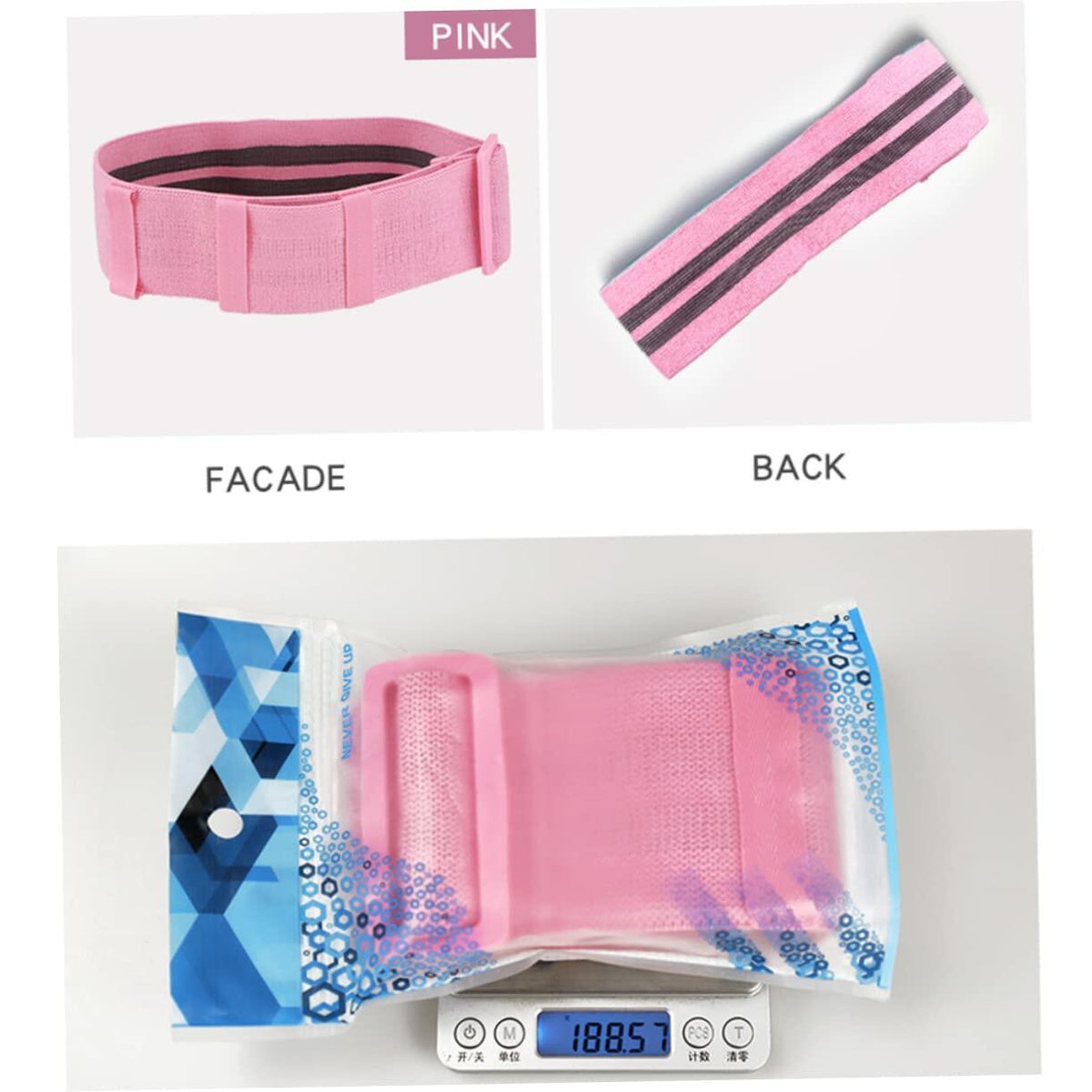 Anneome Adjustable Hip Tension Band Resistance Band - Pink