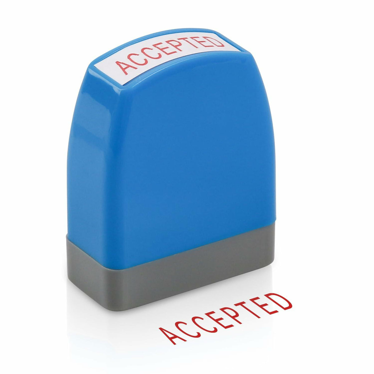 YIEMI Self-Inking Office Stamp Blue Red Ink Clear Crisp Impressions