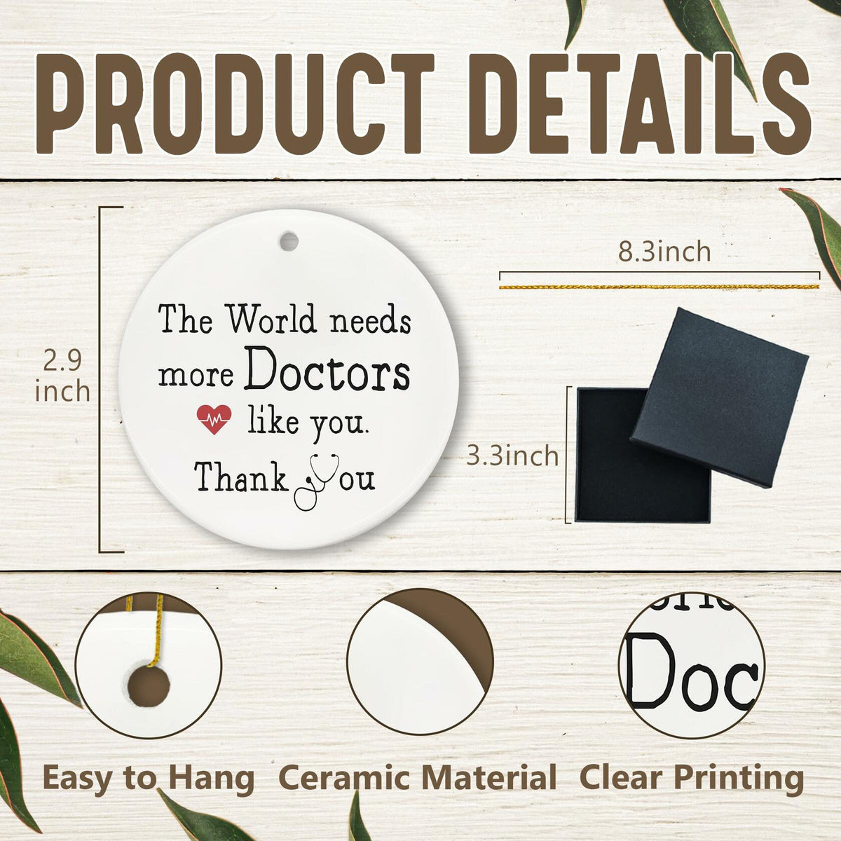 Voatok Doctor Christmas Tree Ornament Hanging Decoration Gift