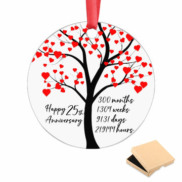 15th Anniversary Acrylic Ornament Couples 15 Year Wedding Gift