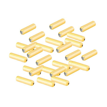 ccHuDE 50 Pcs Metal Brooch Pin Backings Safety Pin End Caps Gold