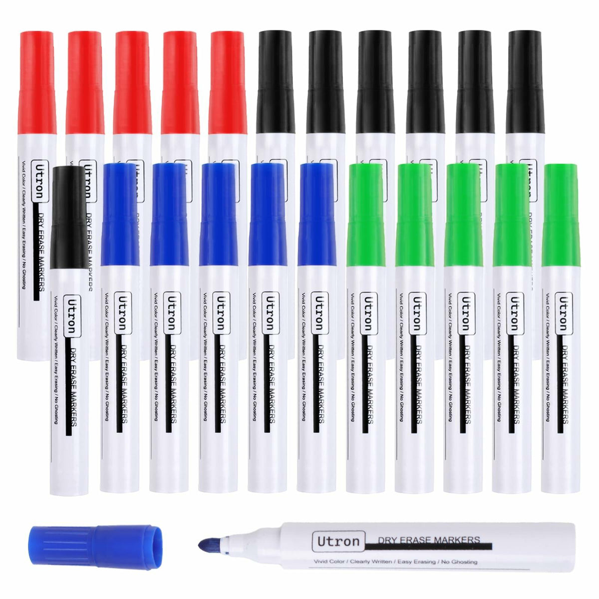 Utron Dry Erase Markers 22 Pack 4 Colors Whiteboard Markers School Office