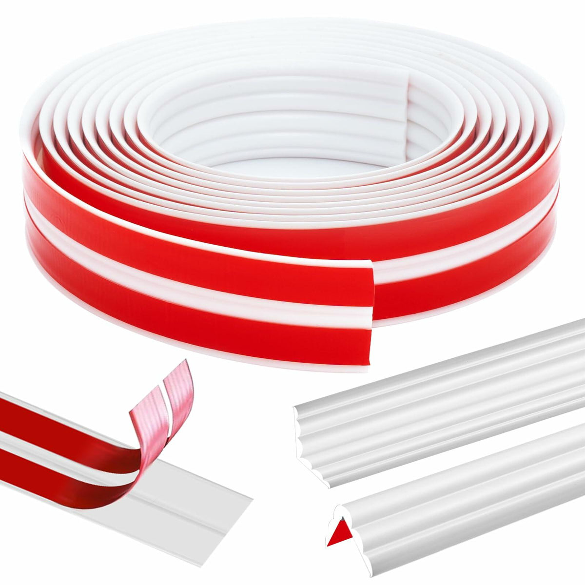 Yonilarey Wall Corner Protector 1.6x10.5ft Flexible Self Adhesive Trim