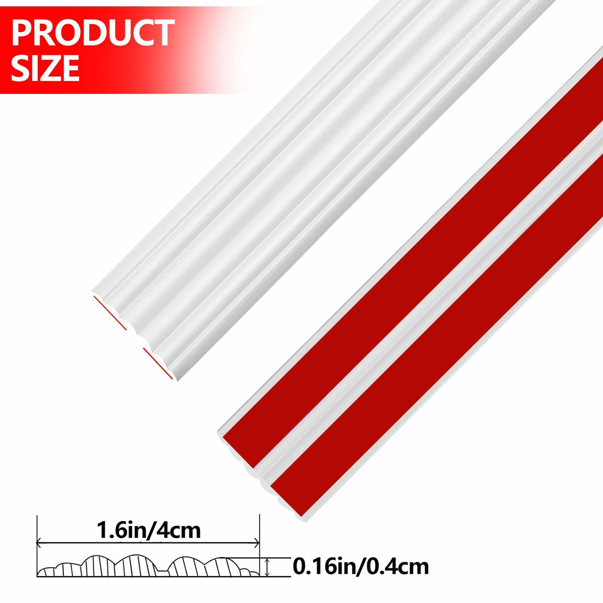 Yonilarey Wall Corner Protector 1.6x10.5ft Flexible Self Adhesive Trim