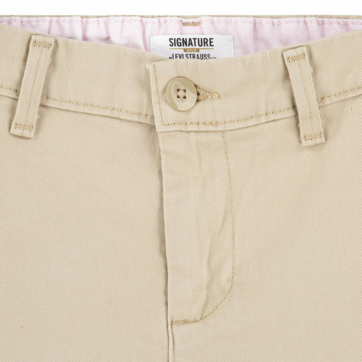 Levi Strauss Signature Gold Girls Uniform Shorts Safari Size 6