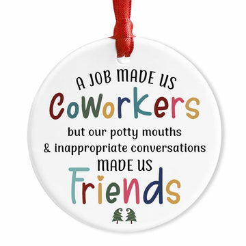 CHOANG Ceramic Christmas Ornament Coworker Gift Office Xmas Tree Decor