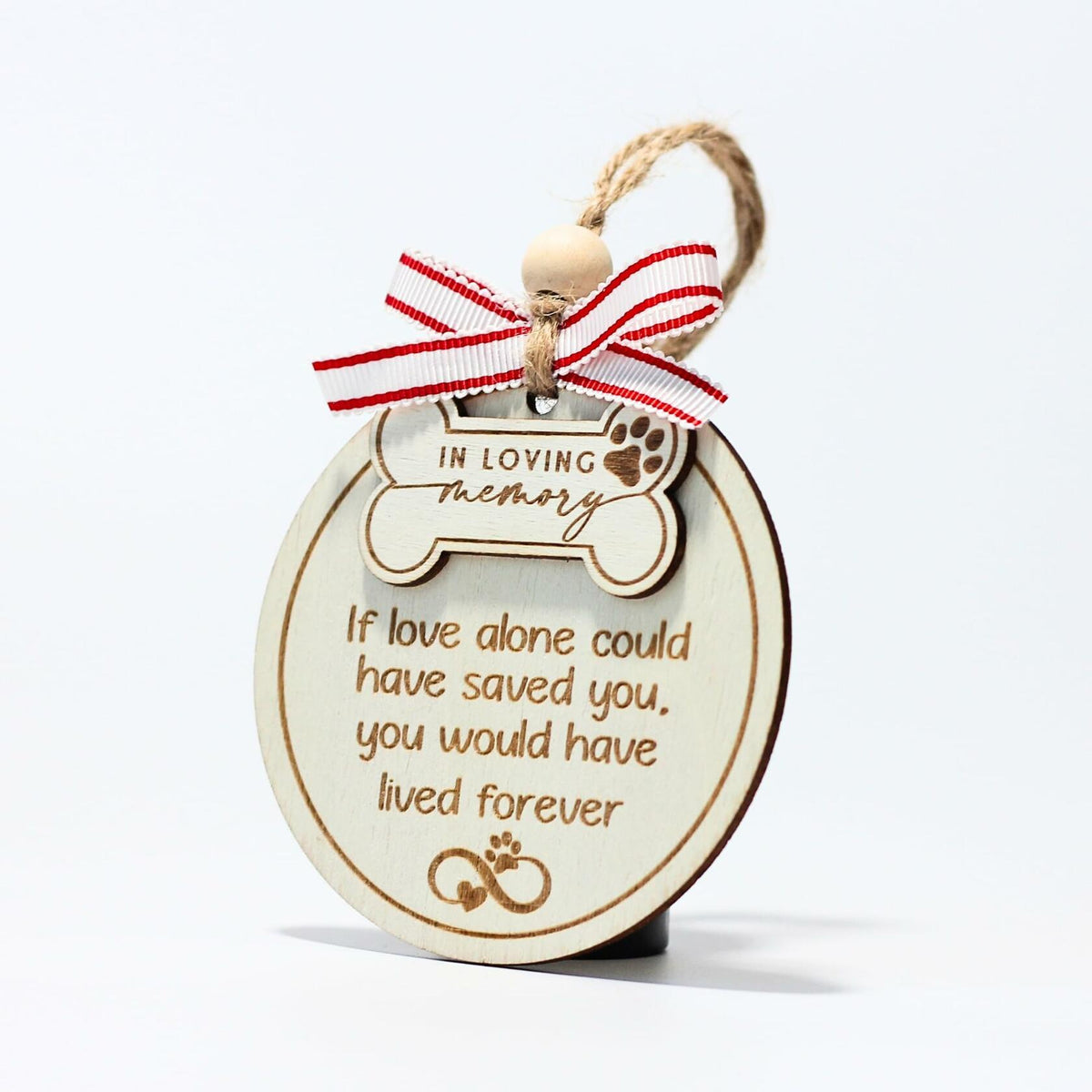 HONOCOOLS Dog Memorial Ornaments Pet Sympathy Christmas Tree OCP-001