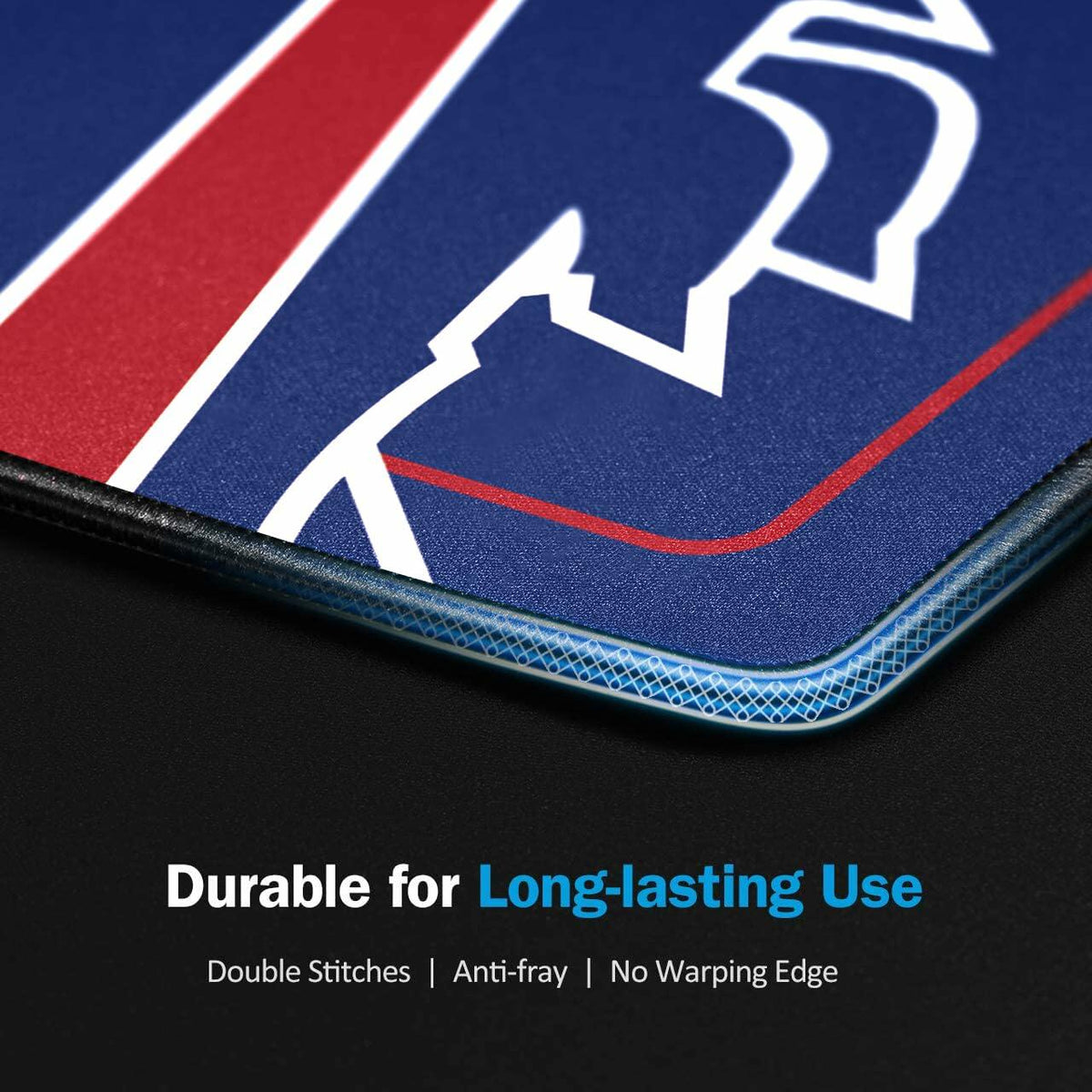 Aollpu Basic Mouse Pad Non-Slip Rubber Base Waterproof Stitched Edges