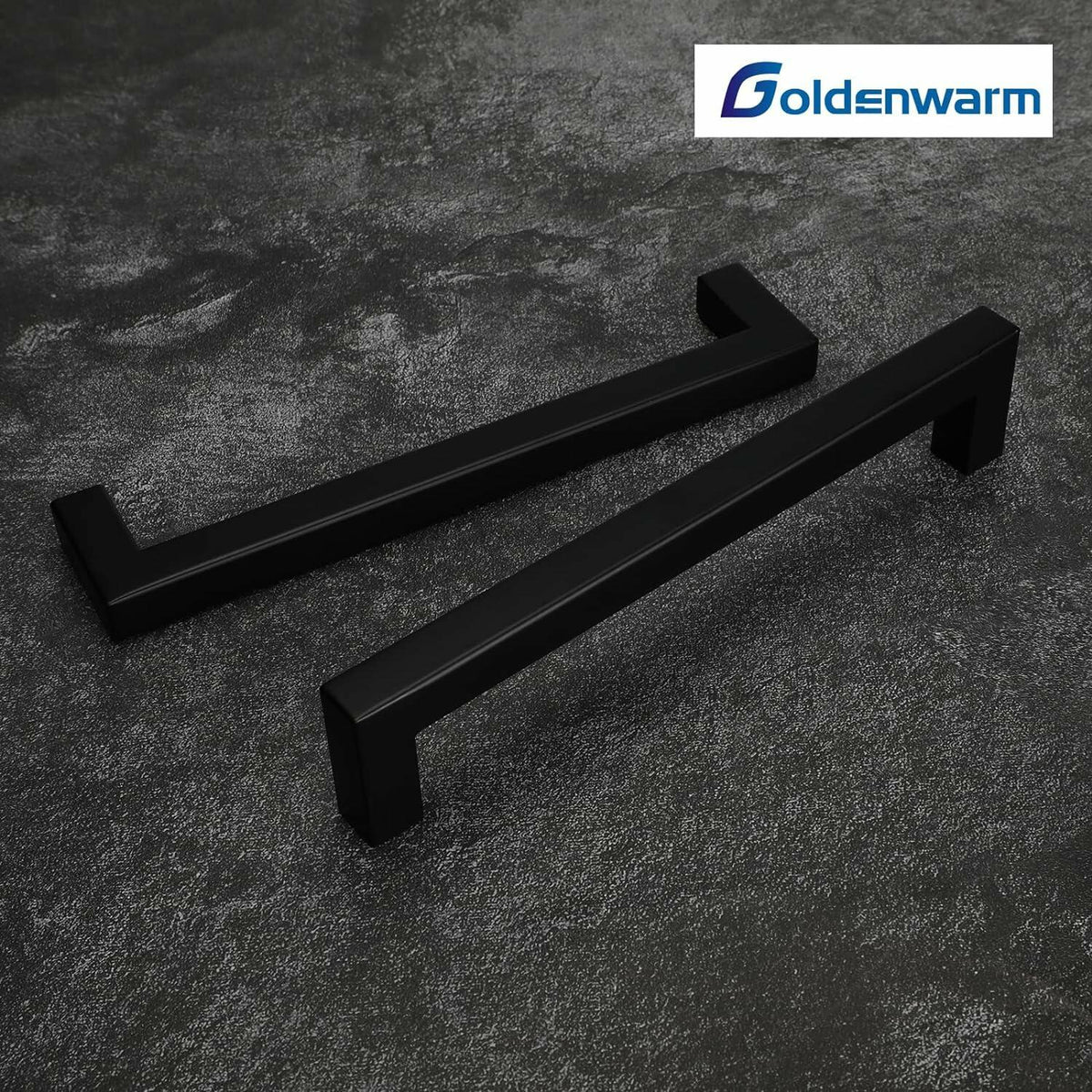 goldenwarm 40 Pack 6-1/4 Inch Gold Cabinet Handles Brushed Brass Drawer Pulls