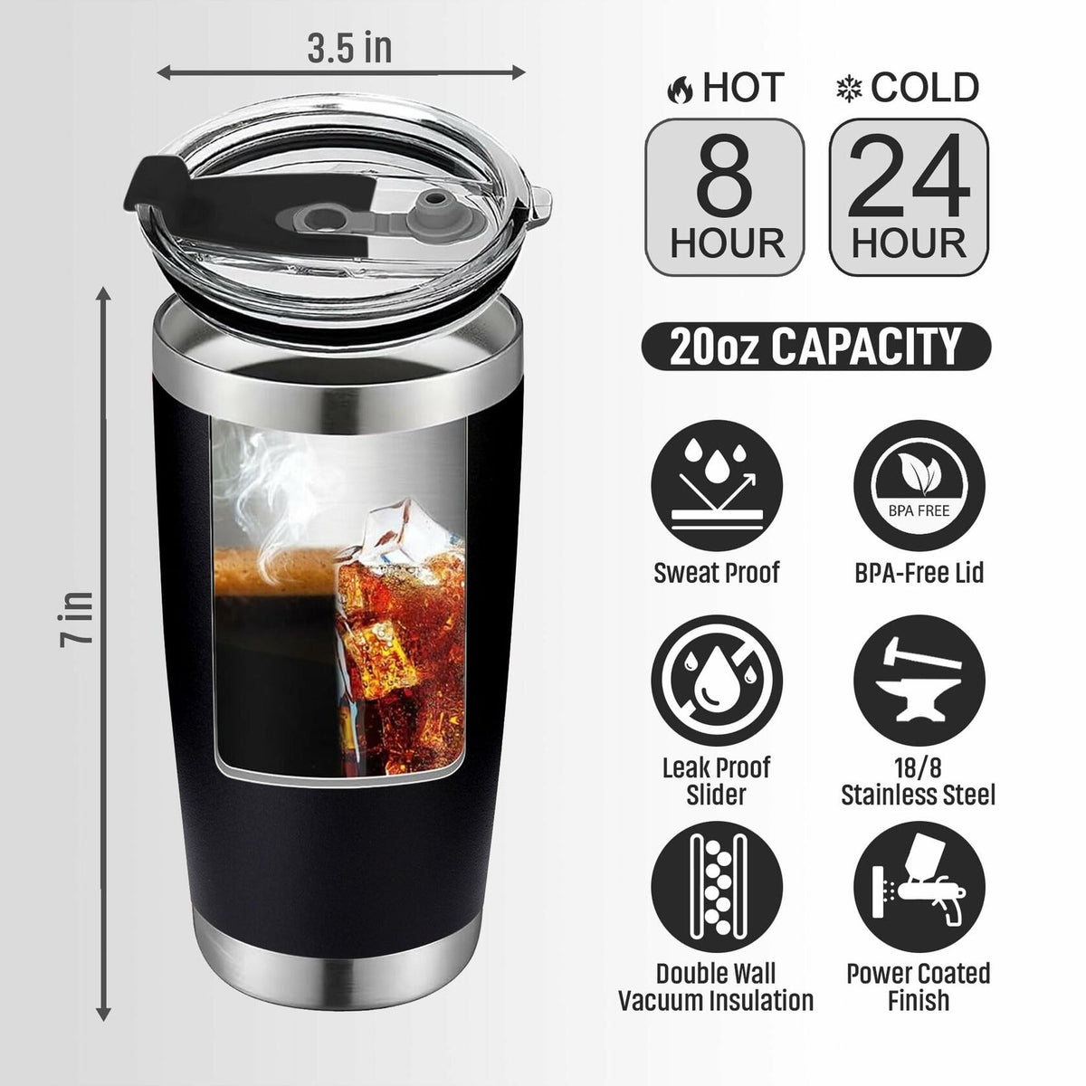 Fathers Day Gifts for Dad from Daughter Son Kids - 20oz Tumbler Cup