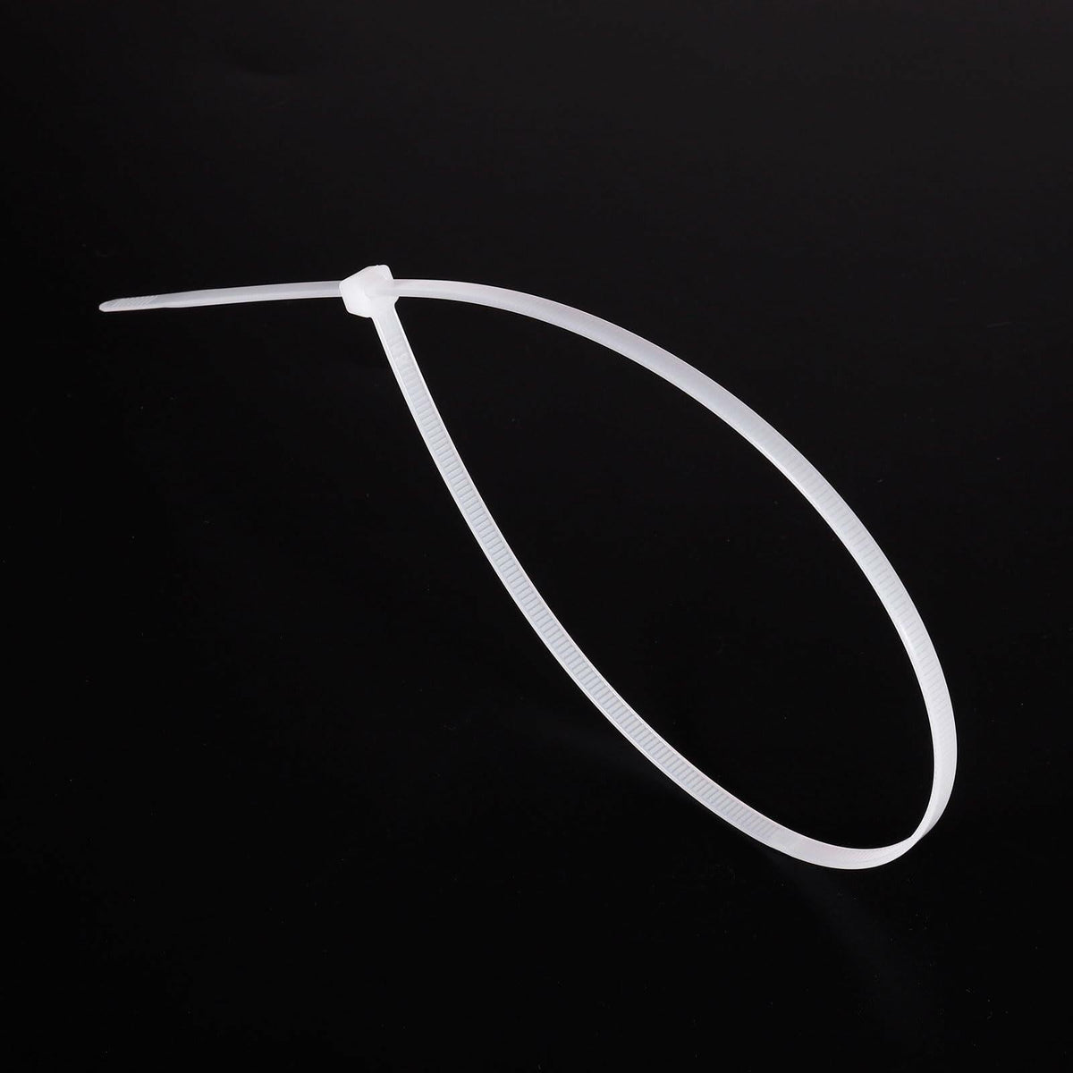 MECCANIXITY 3/16x18in Nylon Cable Zip Ties Self-Locking White 100pcs