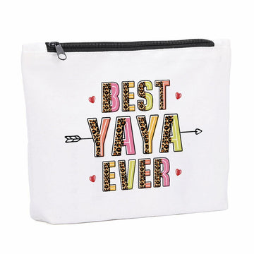 KongMoTree YaYa Grandma Makeup Cosmetic Bag Travel Organizer 9x7x2 inch