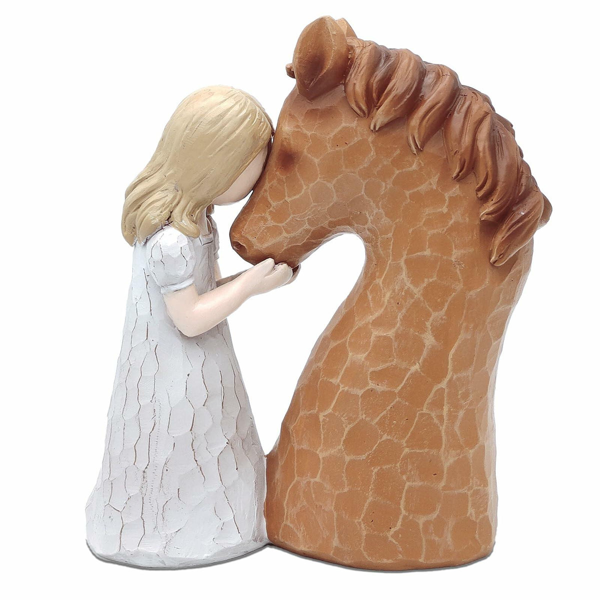 Horse Gifts Girl Embrace Horse Figurine Statue Home Decor Keepsake