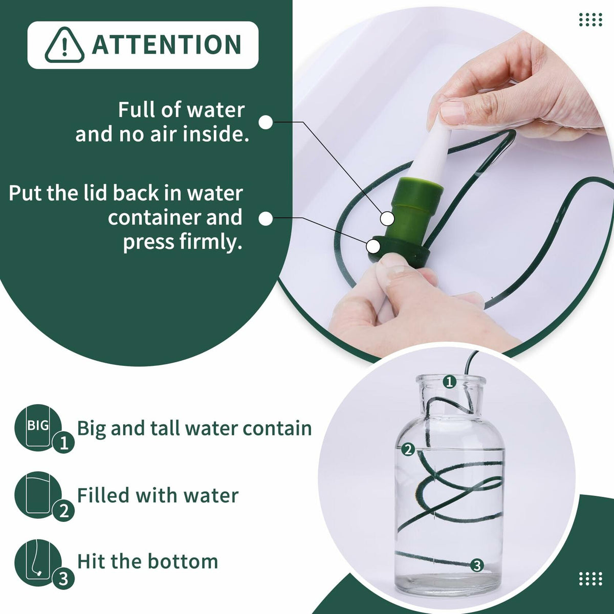BYDOLL Plant Self-Watering Stakes Automatic Drip Irrigation System 10 Pack