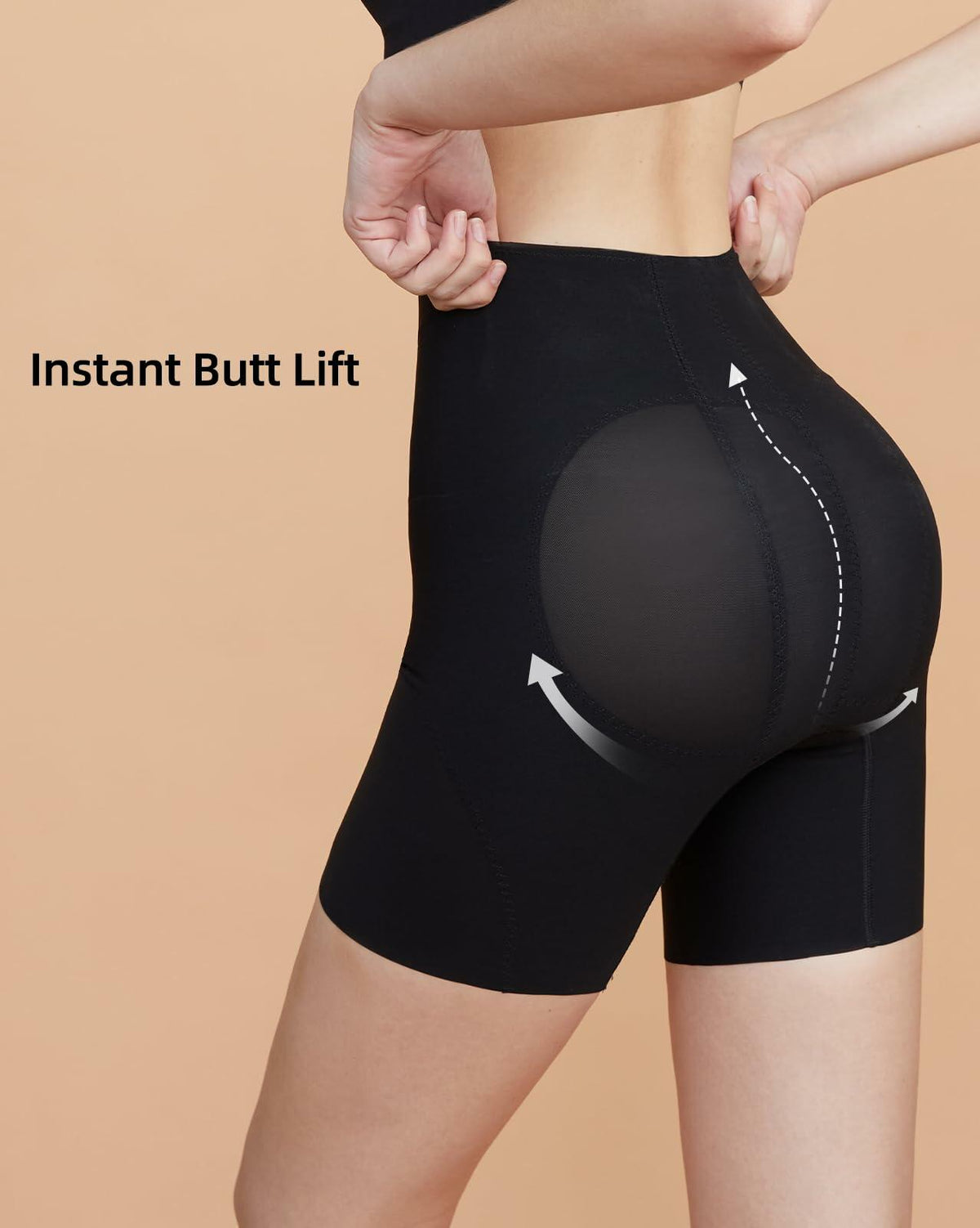 Zoe Jacobs Butt Lifting Shapewear Shorts Tummy Control Black XL