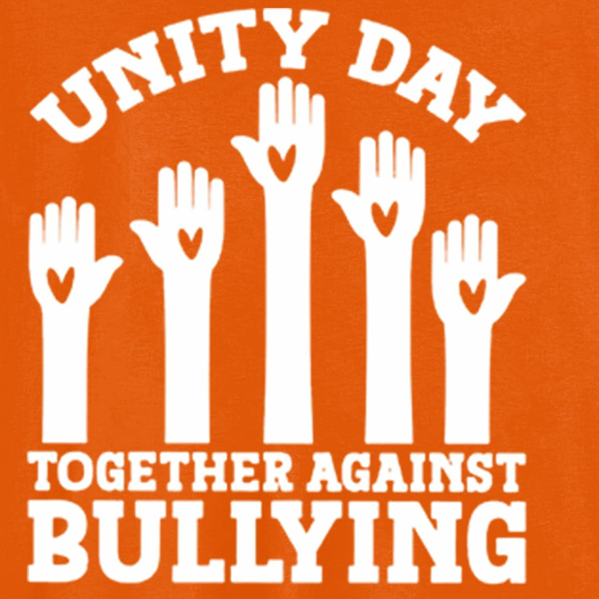 Youth Unity Day Shirt Heart Rainbow Be Kind Anti-Bullying Tee Size 12