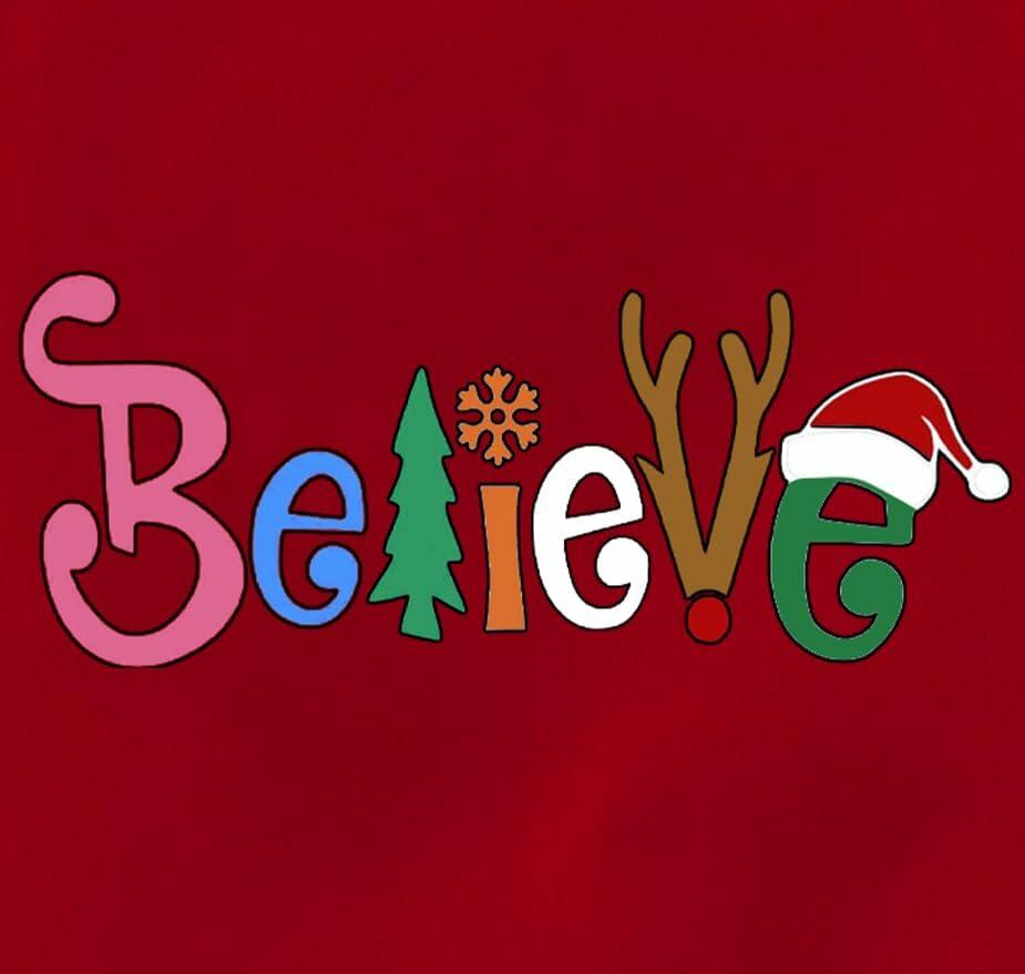 Boys Girls Toddler Reindeer Christmas Short Sleeve Holiday Red Tee Shirt Size 3T