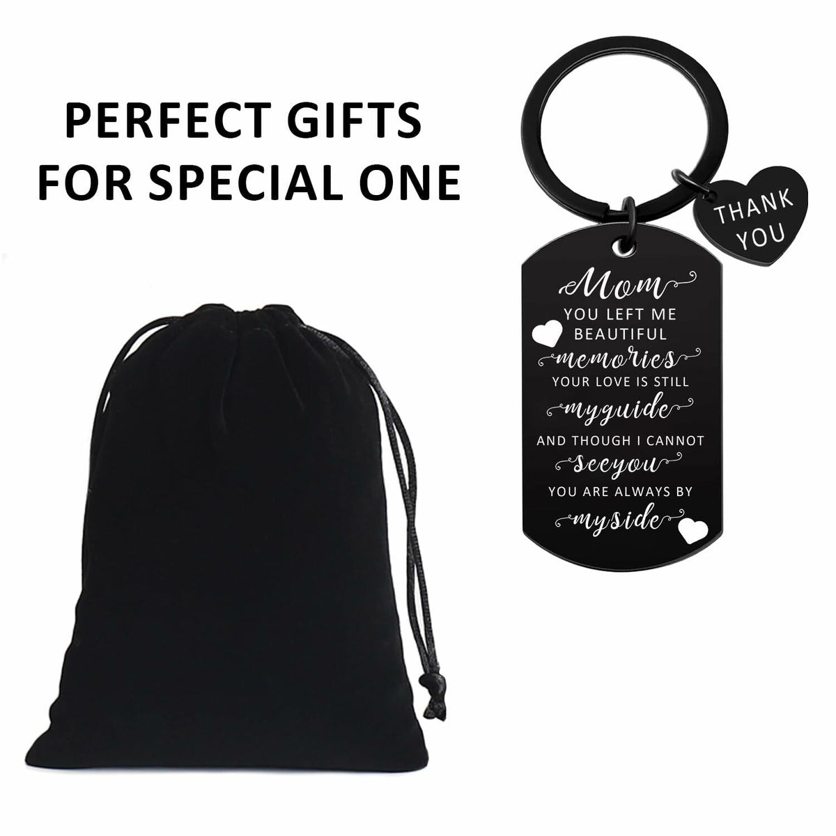 Potok Sympathy Gifts Keychain Loss of Mom Memorial Gift Eternal Love
