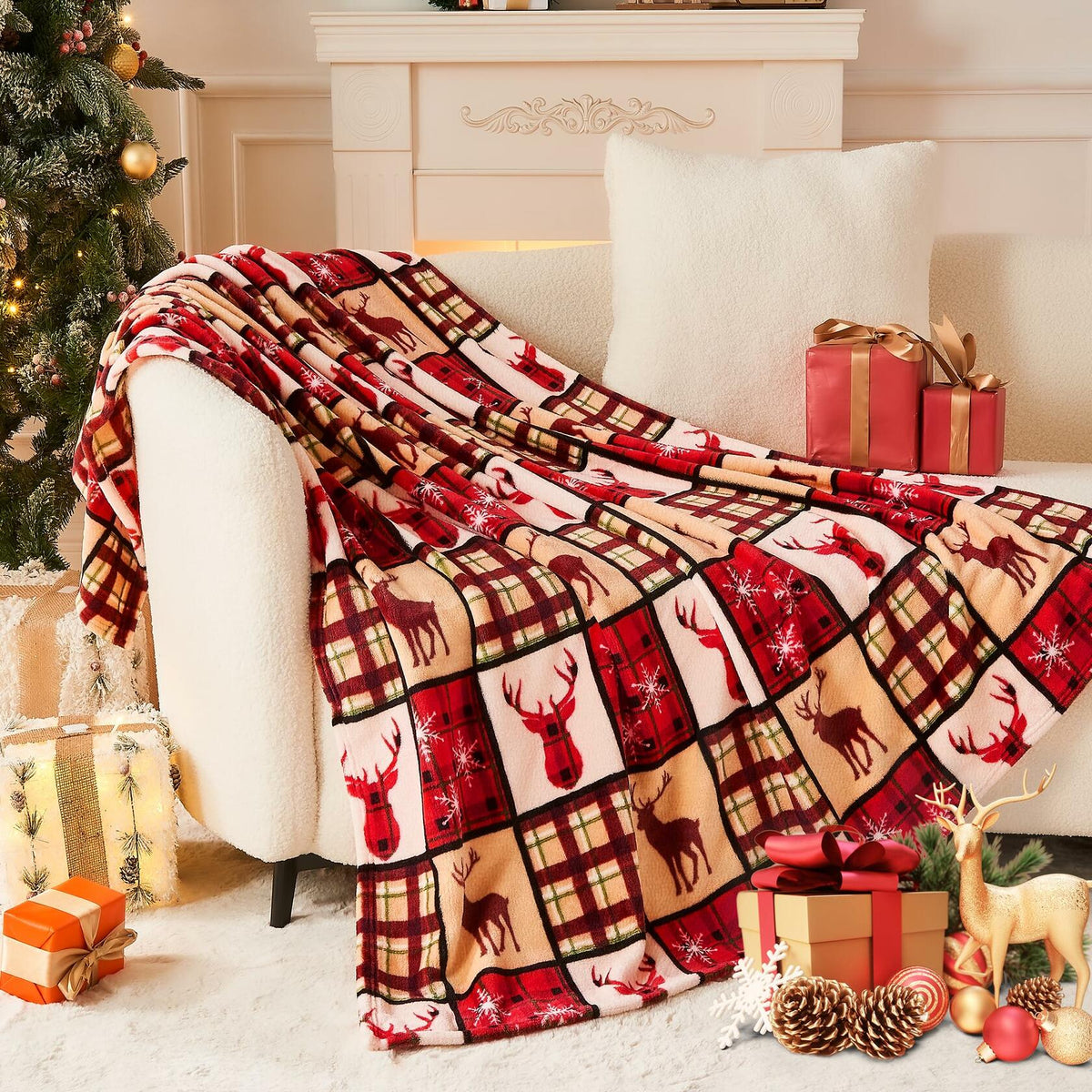 ROMROL Mom Blanket Super Soft Flannel Throw 50x60 Purple Cozy Gift
