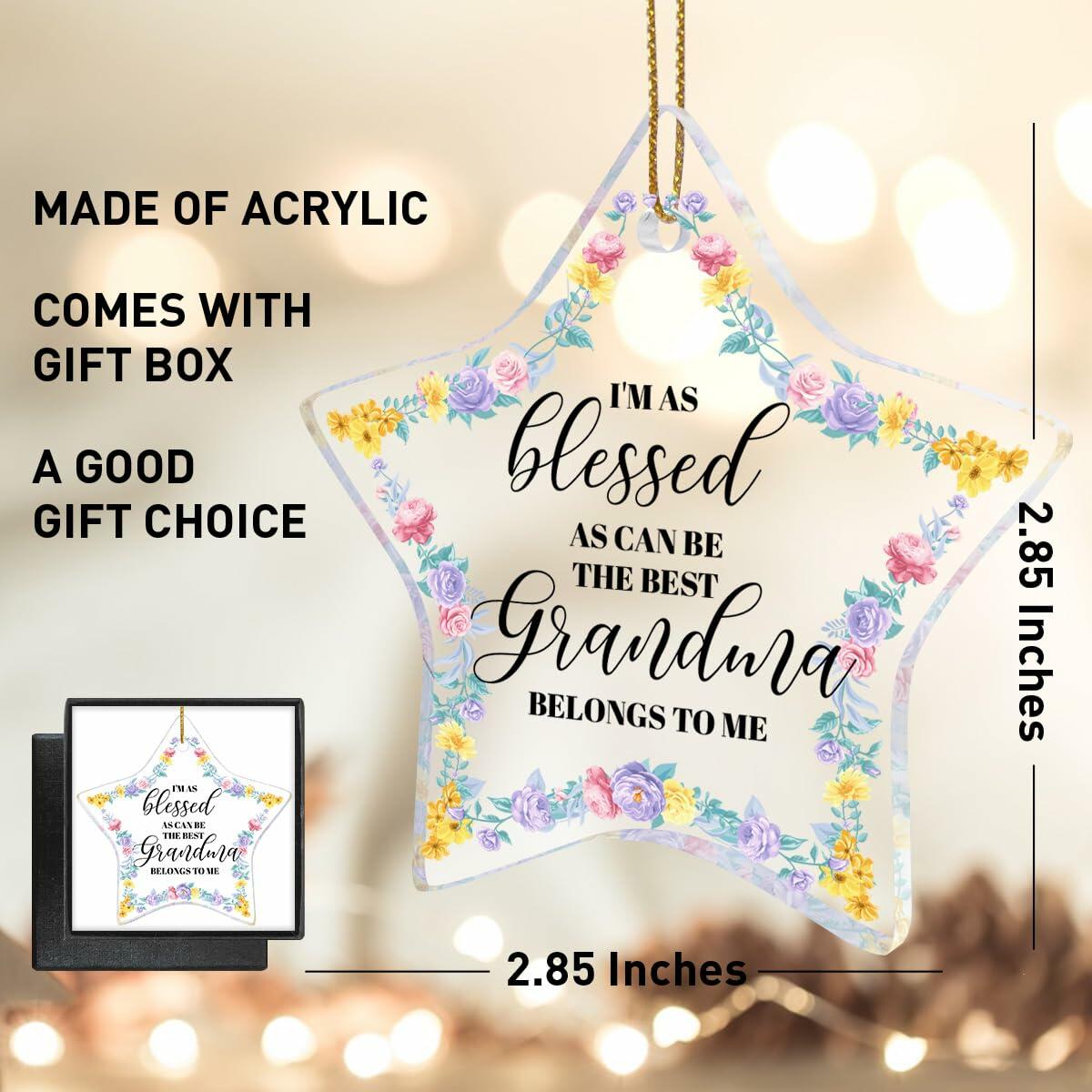 Grandma Gift Christmas Ornament Strong Loving Protective Best Grandma Gift