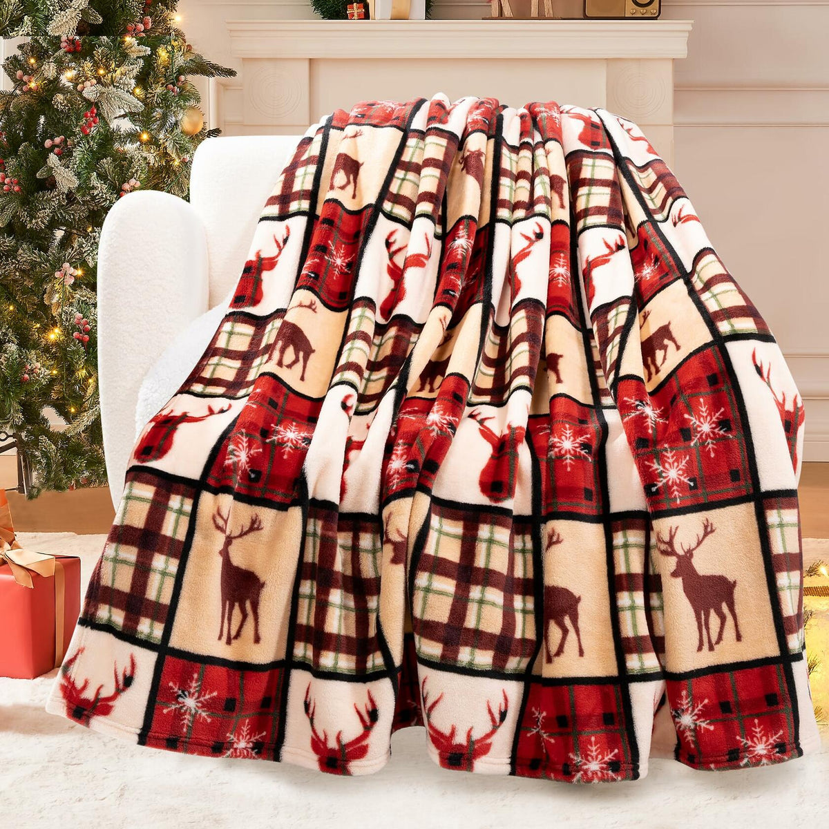 ROMROL Mom Blanket Super Soft Flannel Throw 50x60 Purple Cozy Gift