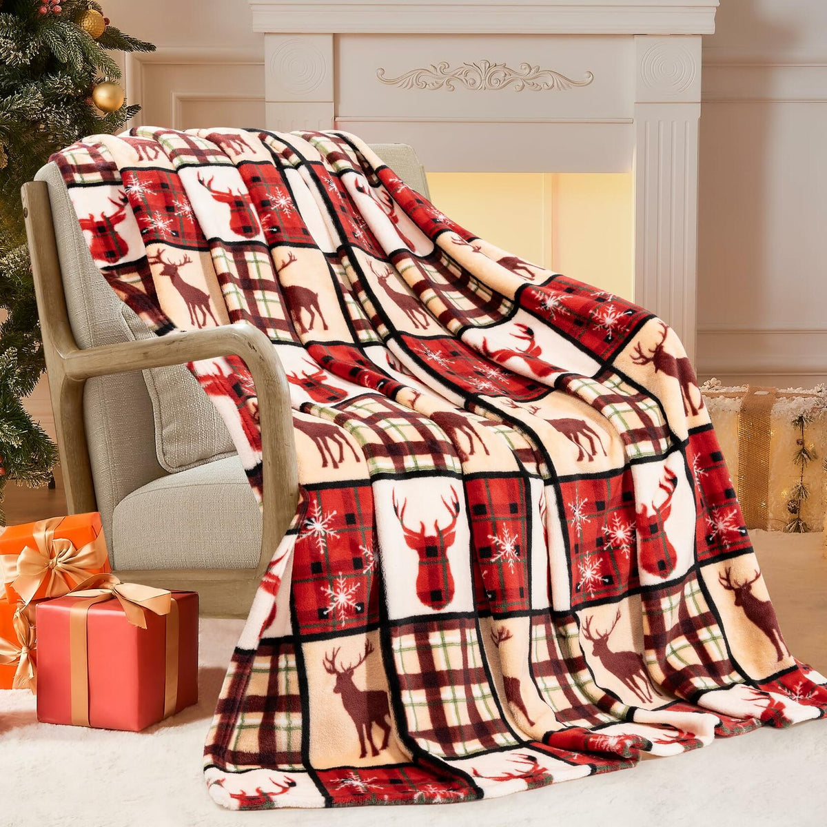 ROMROL Mom Blanket Super Soft Flannel Throw 50x60 Purple Cozy Gift