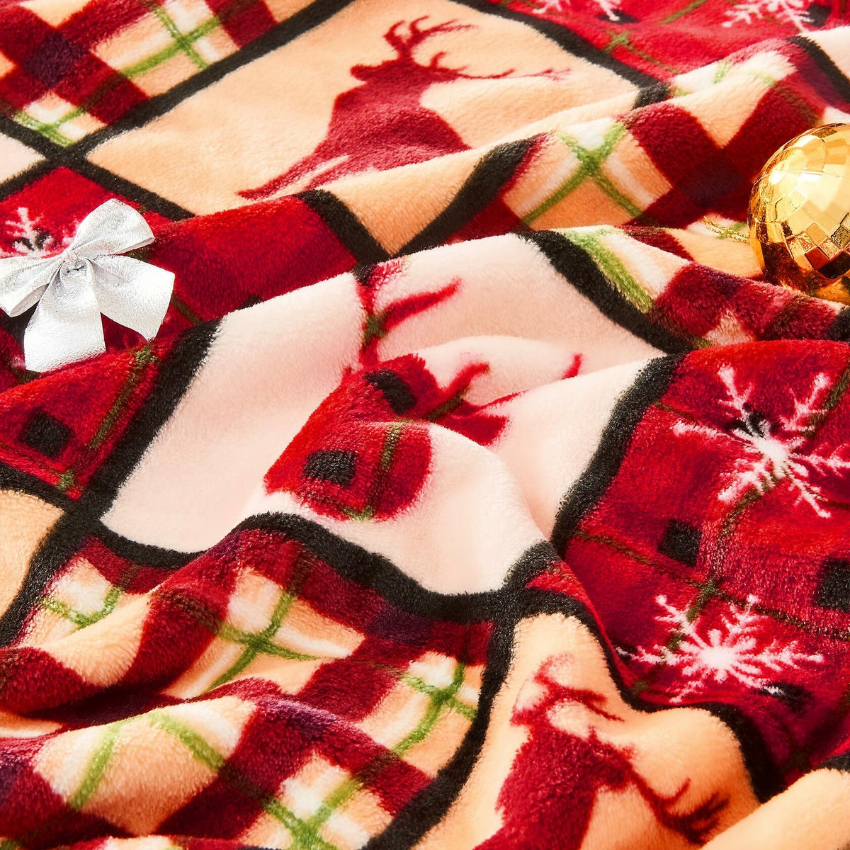 ROMROL Mom Blanket Super Soft Flannel Throw 50x60 Purple Cozy Gift