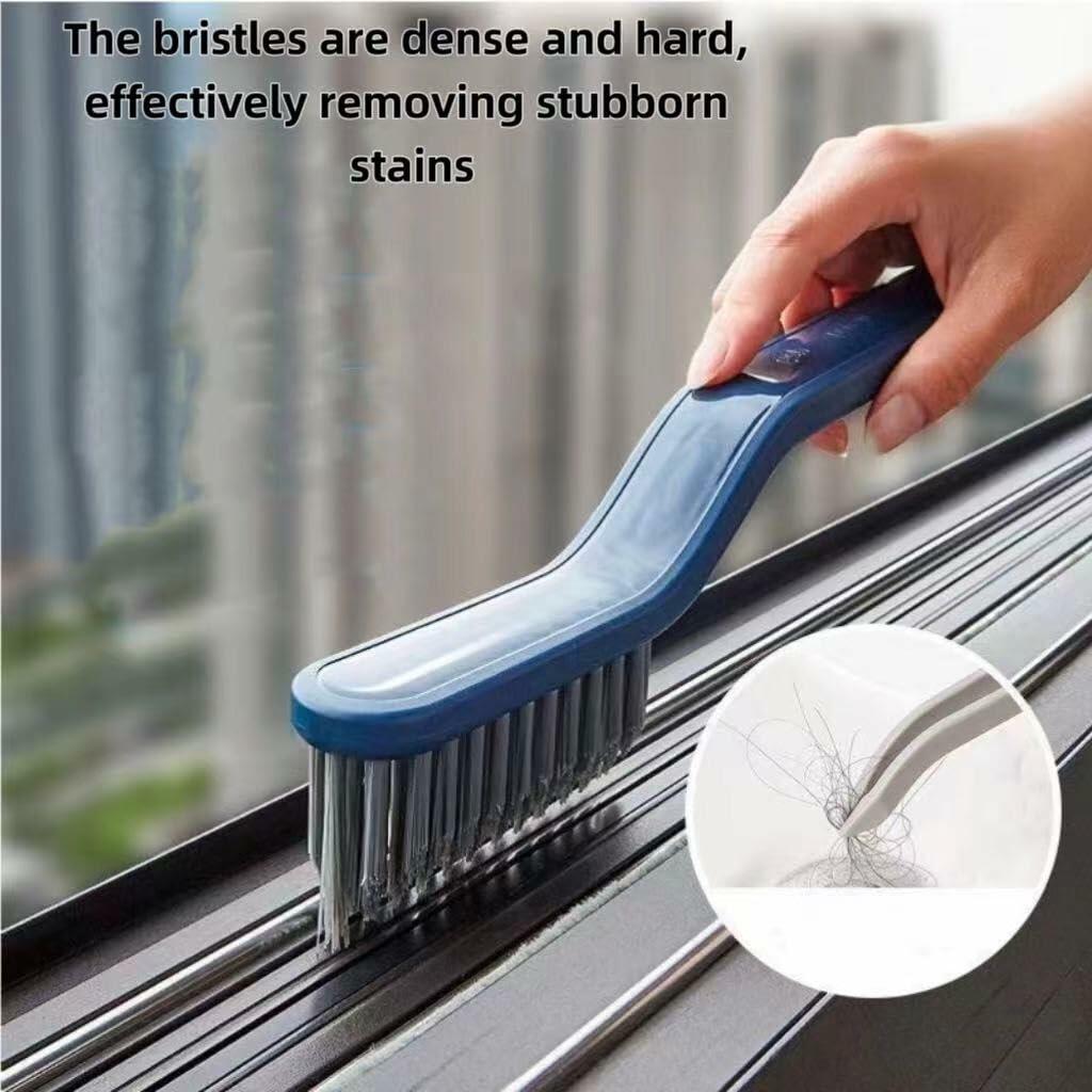 2PCS Window Groove Cleaning Brush V Shape Multifunctional White